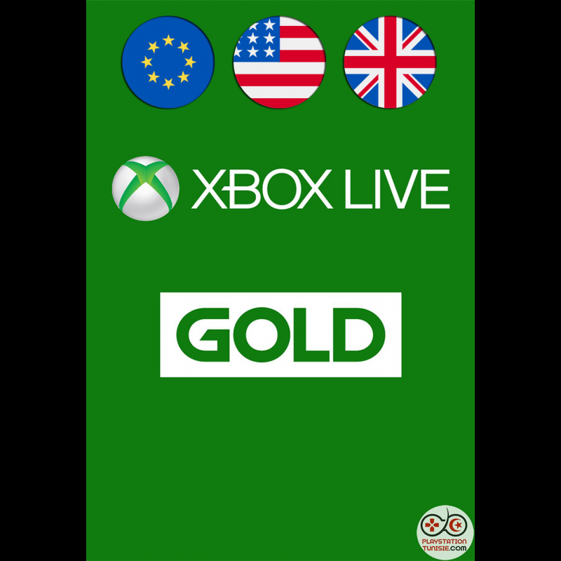 Abonnement Xbox Live Gold...