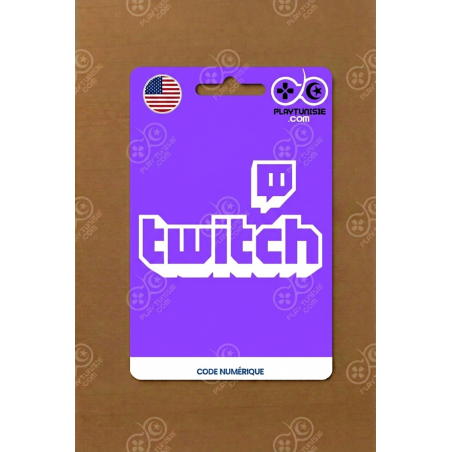 Carte Prépayée Twitch USA...